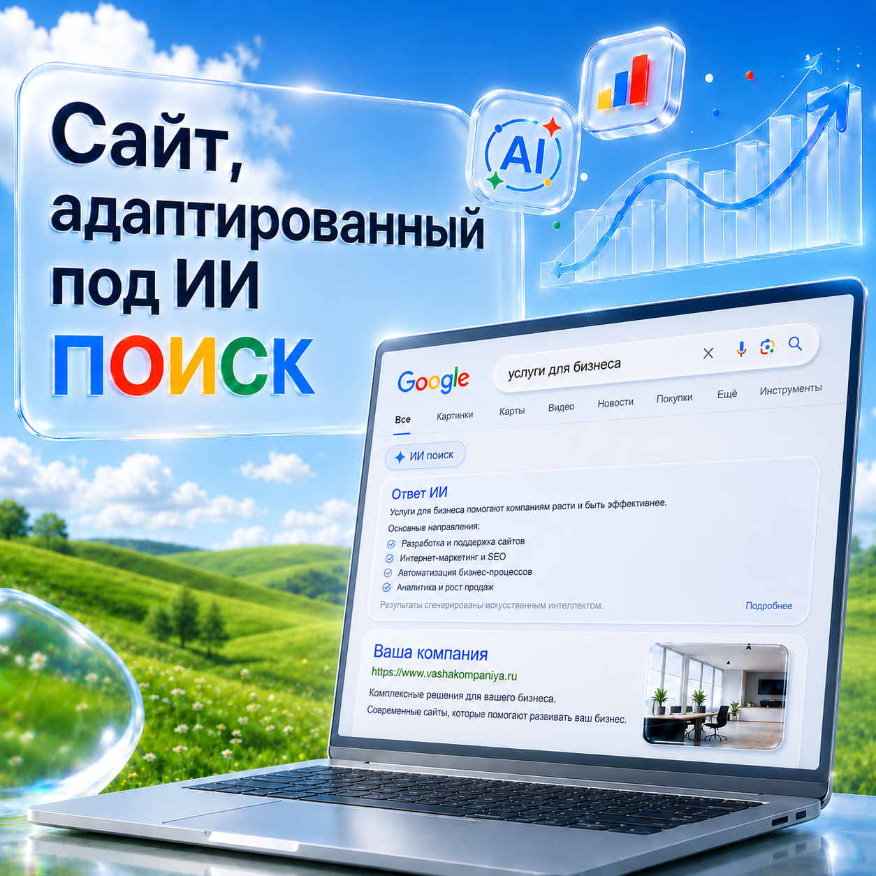 Сайт, адаптированный под ИИ поиск